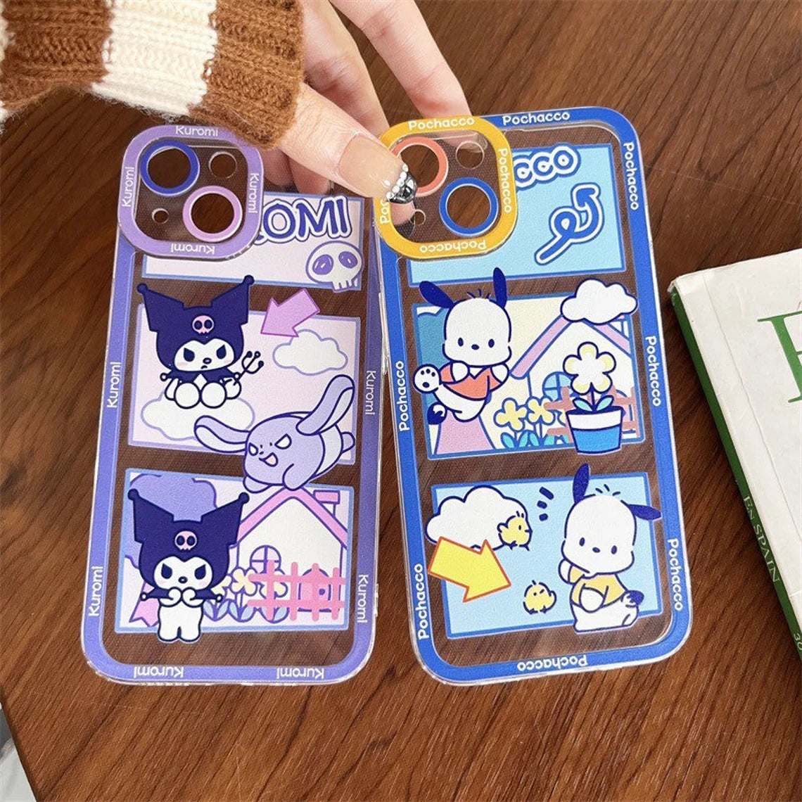 Japanese Cartoon KT KU PC Comics iPhone Case iPhone 6 7 8 PLUS SE2 XS XR X 11 12 13 14 15 16 Pro Promax 12mini 13mini KawaiiGiftLand