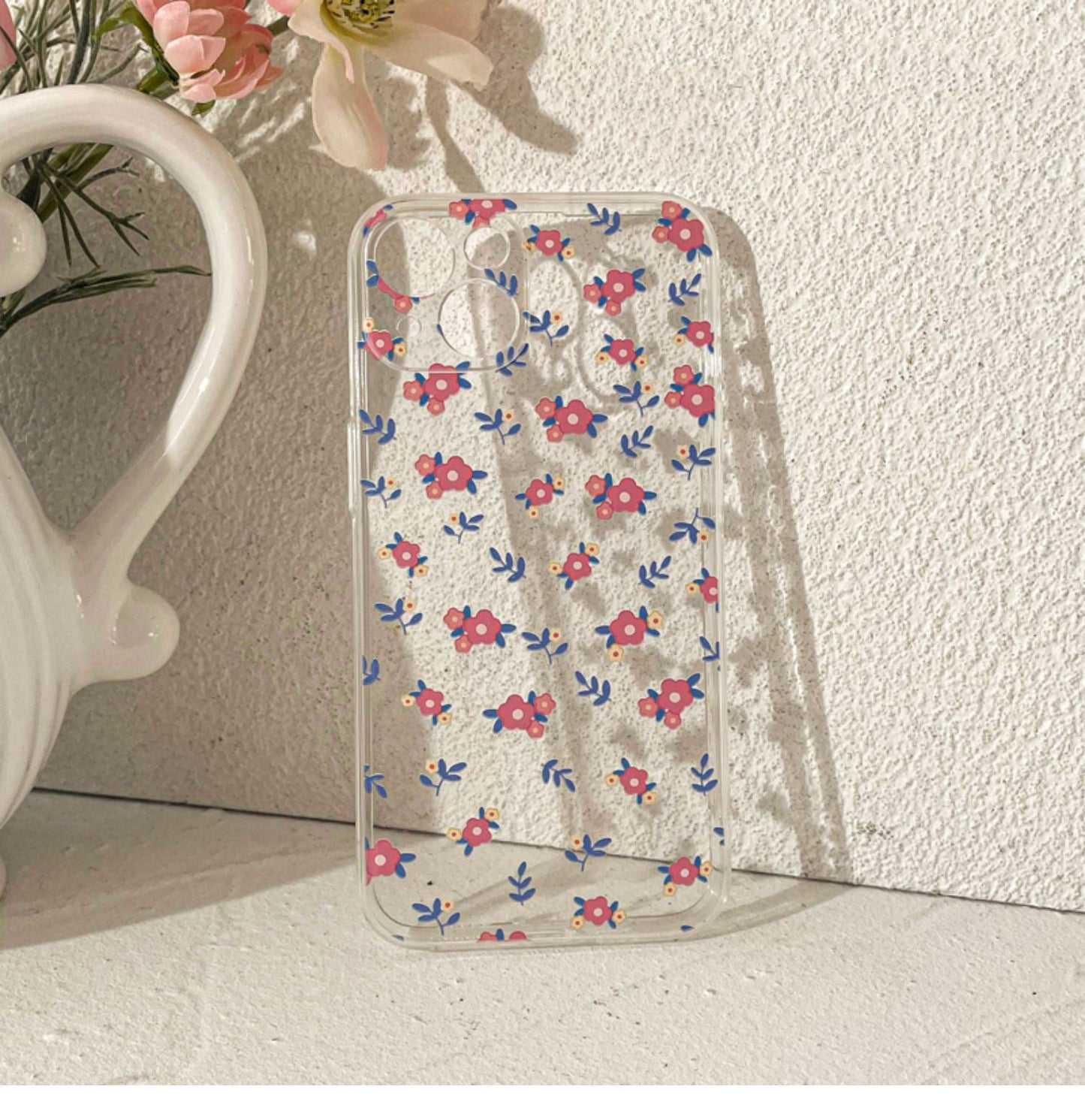 Little Pink Flower Floral Mori iPhone Case 6 7 8 PLUS SE2 XS XR X 11 12 13 14 15 Pro Promax 12mini 13mini KawaiiGiftLand