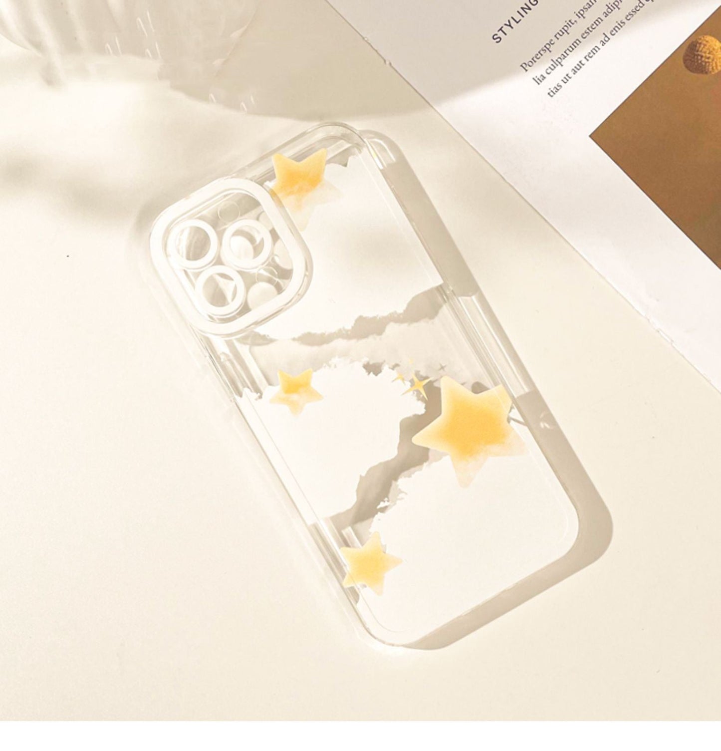 Stars and Clouds iPhone Case 6 7 8 PLUS SE2 XS XR X 11 12 13 14 15 Pro Promax 12mini 13mini KawaiiGiftLand