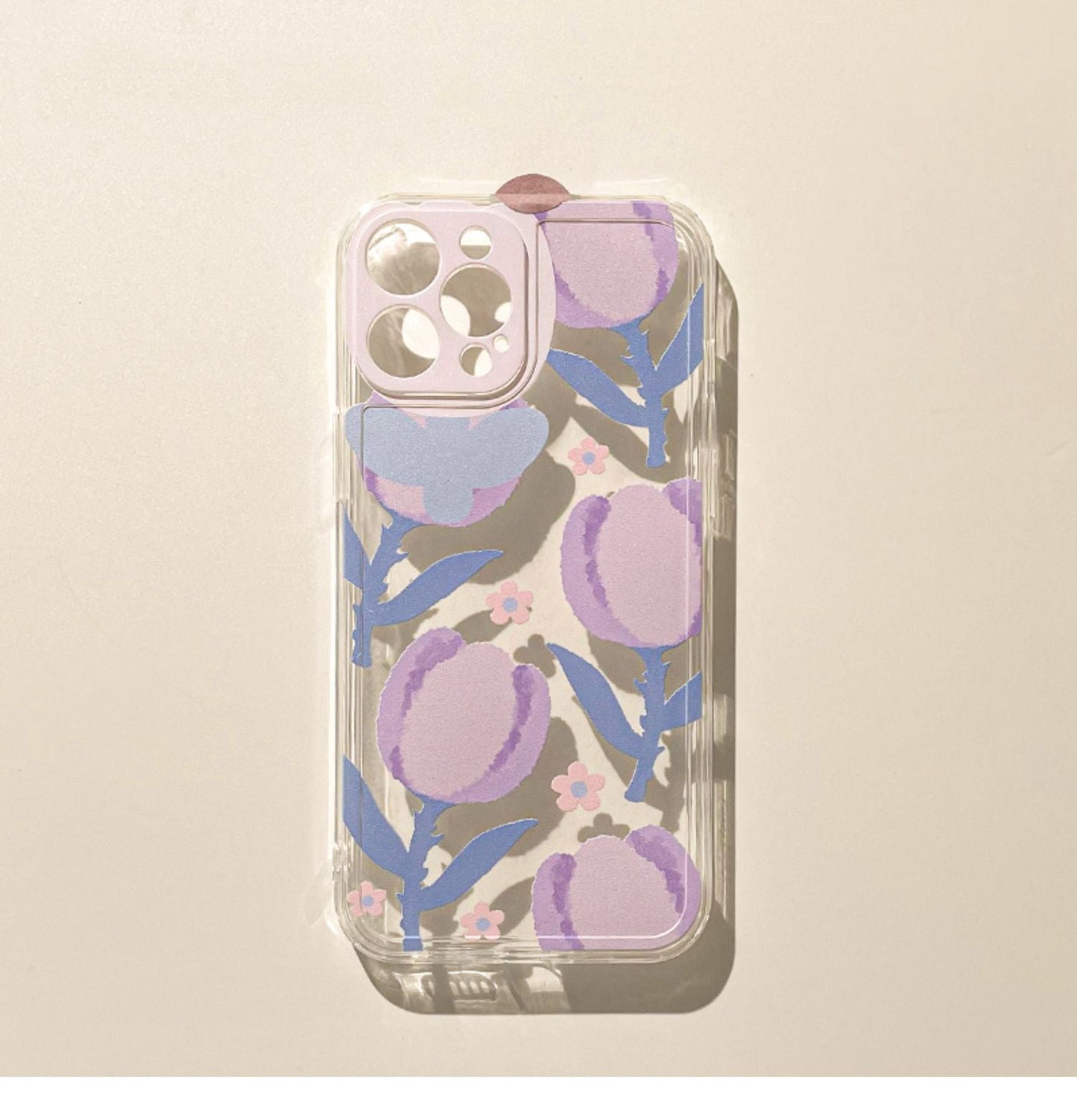 Pastel Purple Tulip iPhone Case 6 7 8 PLUS SE2 XS XR X 11 12 13 14 15 Pro Promax 12mini 13mini KawaiiGiftLand