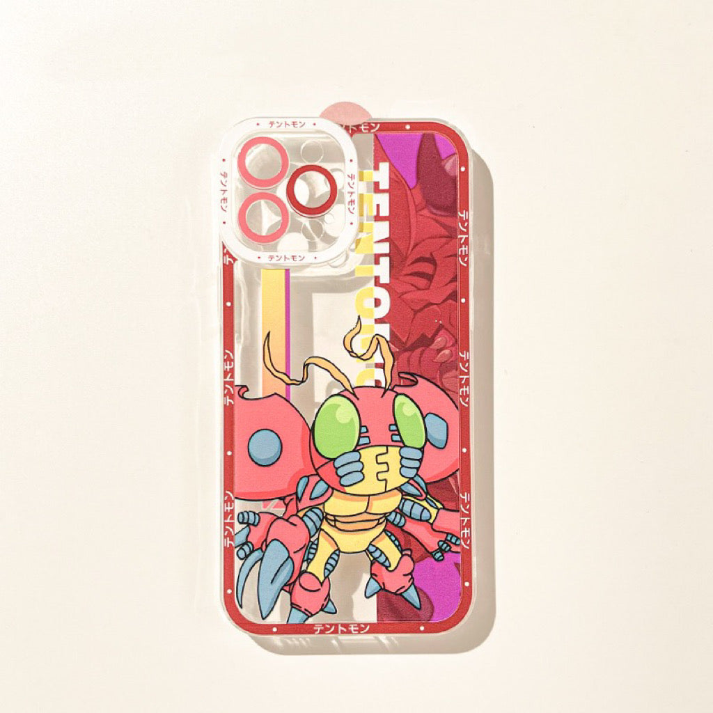 Anime Digimon Digital Monster Tentomon iPhone Case 6 7 8 PLUS SE2 XS XR X 11 12 13 14 15 16 Pro Promax 12mini 13mini KawaiiGiftLand