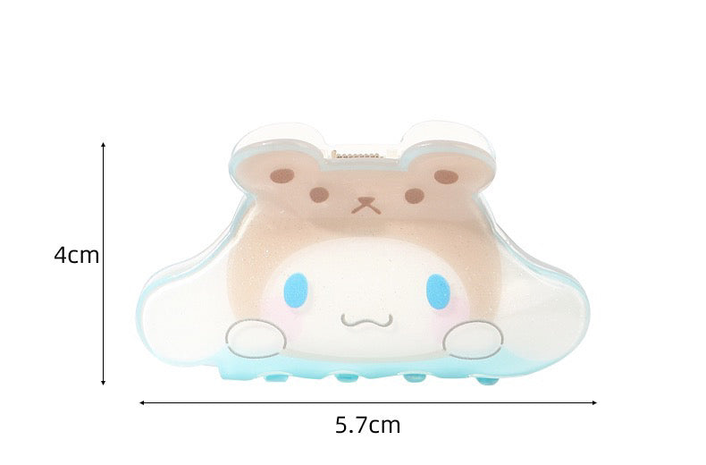 Sanrio Hello Kitty My Melody Kuromi Cinnamoroll Pochacco Cross Dressing Hair Clip KawaiiGiftLand
