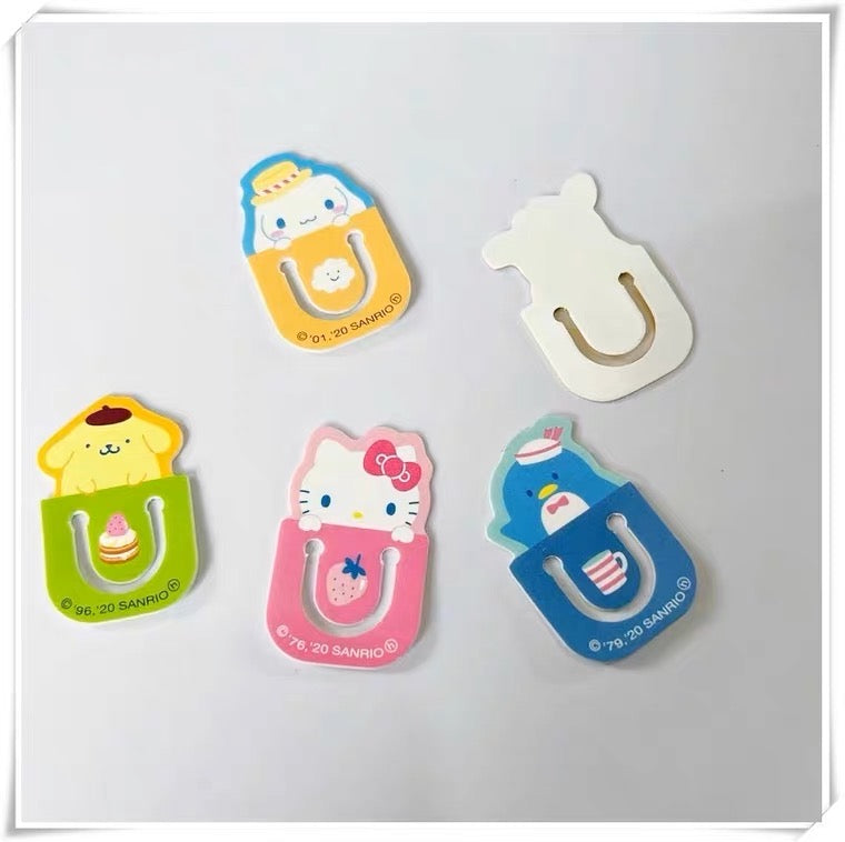 Sanrio Mini Book Mark Hello Kitty My Melody Cinnamoroll Pompompurin Pochacco Tuxedosam KawaiiGiftLand