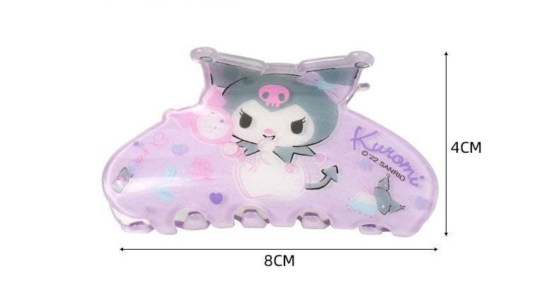 Sanrio Sweet Make Up Candy Colour Big Hair Clip Hello Kitty My Melody Kuromi Cinnamoroll KawaiiGiftLand