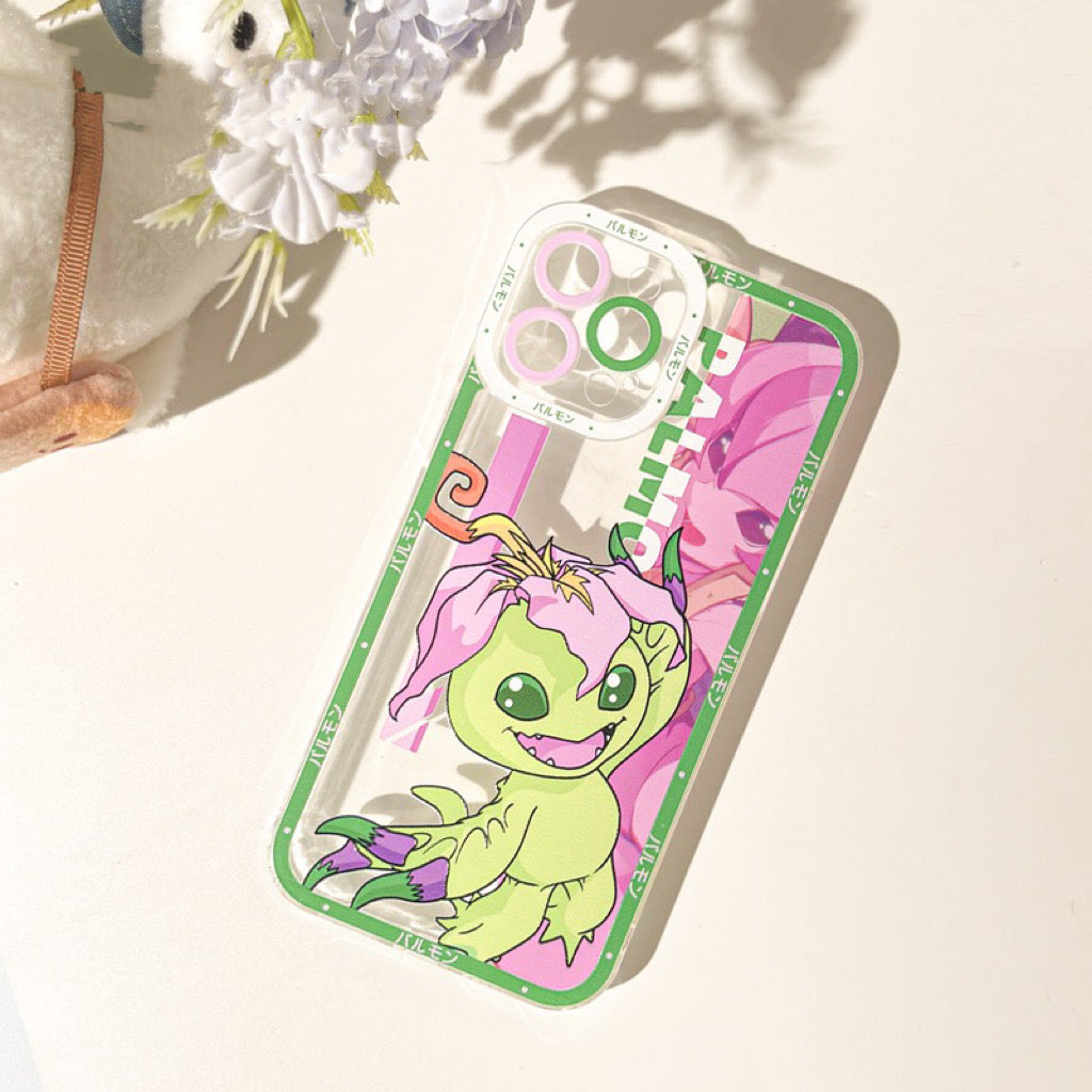 Anime Digimon Digital Monster Palmon iPhone Case 6 7 8 PLUS SE2 XS XR X 11 12 13 14 15 16 Pro Promax 12mini 13mini KawaiiGiftLand