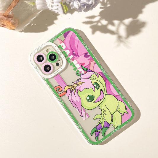 Anime Digimon Digital Monster Palmon iPhone Case 6 7 8 PLUS SE2 XS XR X 11 12 13 14 15 16 Pro Promax 12mini 13mini KawaiiGiftLand