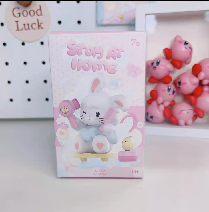 Miniso x Mikko illustration Stay Home Make up Version Bear Latte Dog Souffie Kitten Mousse Rabbit Cammy - Kawaii Collectable Toys Mystery Blind Box KawaiiGiftLand