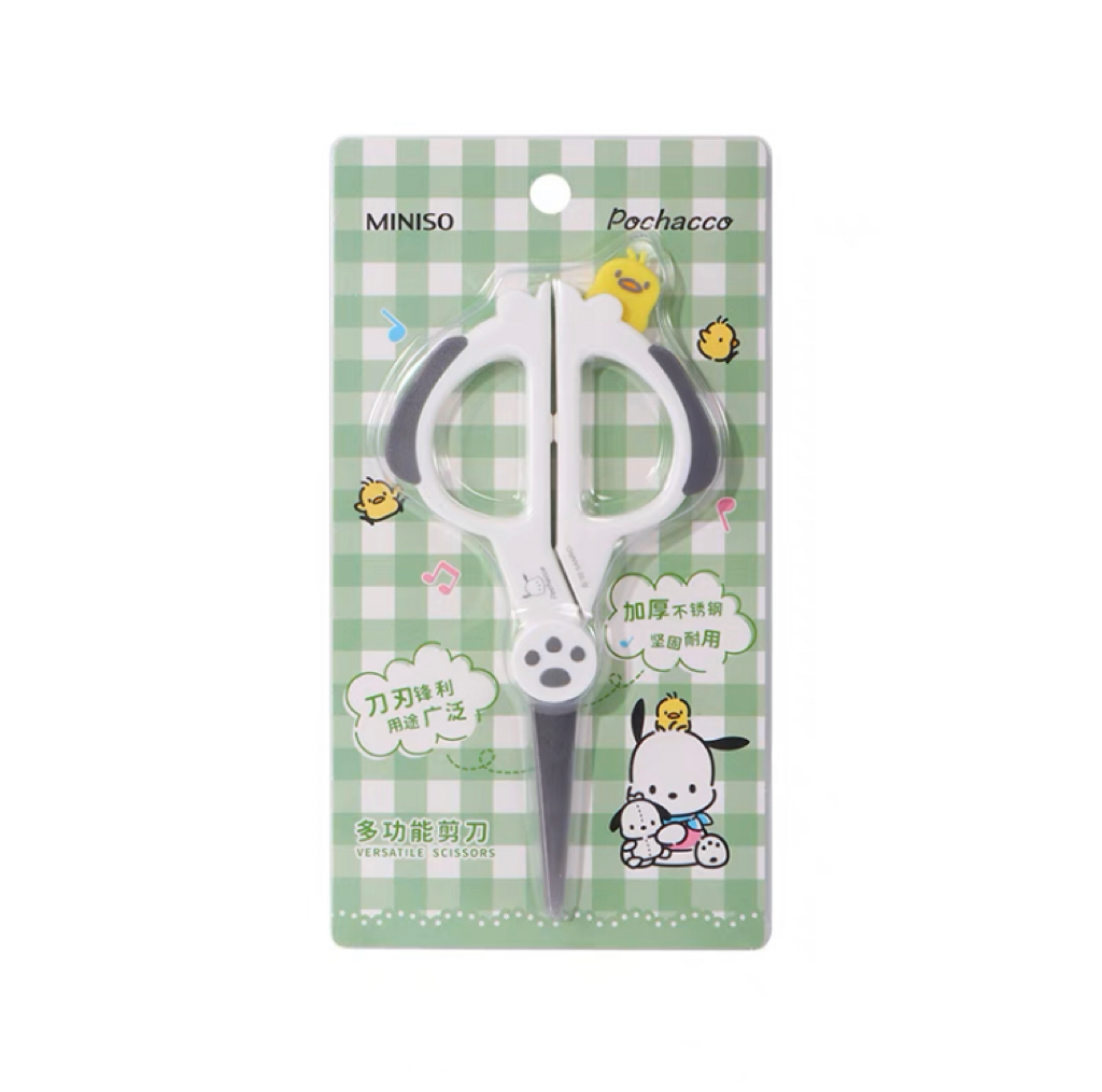 Sanrio Cinnamoroll Pochacco Shape Stainless Steel Scissors KawaiiGiftLand