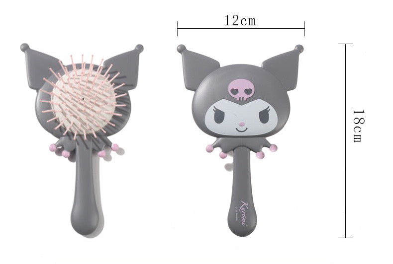 Sanrio x Miniso Kuromi Shape Paddle Brush Comb KawaiiGiftLand