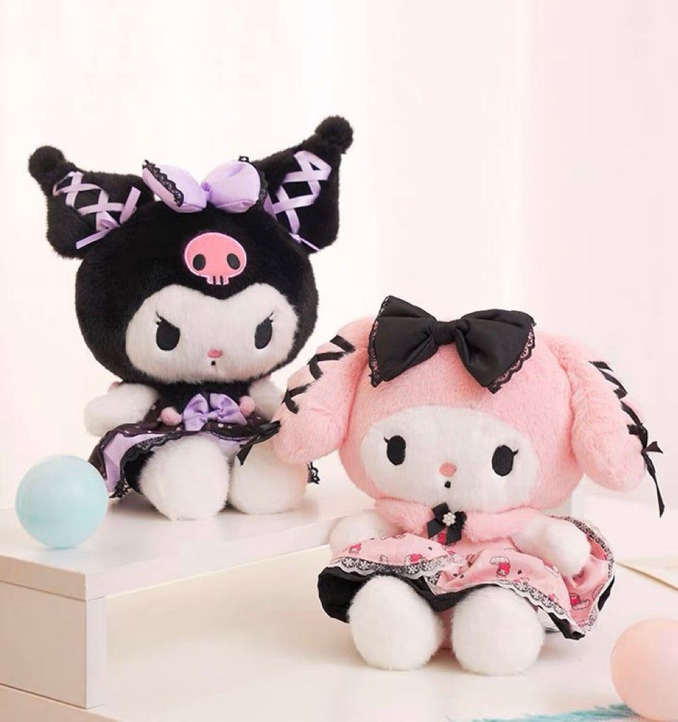 Sanrio Lolita Party Dress | My Melody Kuromi Plush Doll - Children Gif KawaiiGiftLand Sanrio Lolita Party Dress | My Melody Kuromi Plush Doll - Children Gif KawaiiGiftLand