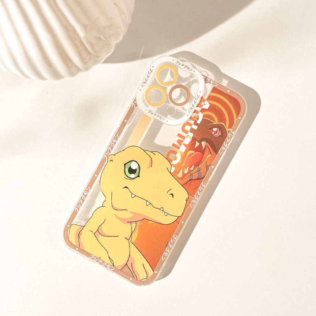 Anime Digimon Digital Monster Agumon iPhone Case 6 7 8 PLUS SE2 XS XR X 11 12 13 14 15 16 Pro Promax 12mini 13mini KawaiiGiftLand