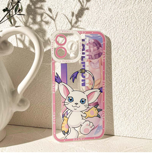 Anime Digimon Digital Monster Tailmon iPhone Case 6 7 8 PLUS SE2 XS XR X 11 12 13 14 15 16 Pro Promax 12mini 13mini KawaiiGiftLand