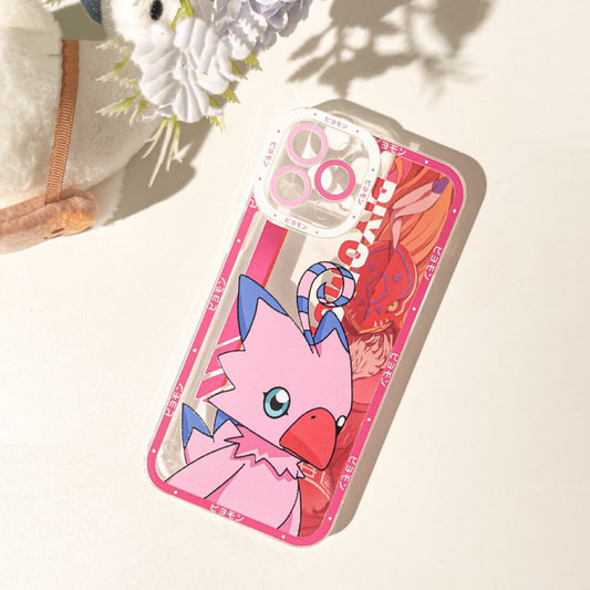 Anime Digimon Digital Monster Piyomon iPhone Case 6 7 8 PLUS SE2 XS XR X 11 12 13 14 15 16 Pro Promax 12mini 13mini KawaiiGiftLand