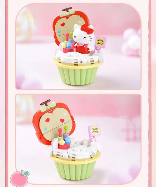 Sanrio Hello Kitty Dessert Apple Cake Building Blocks Toy