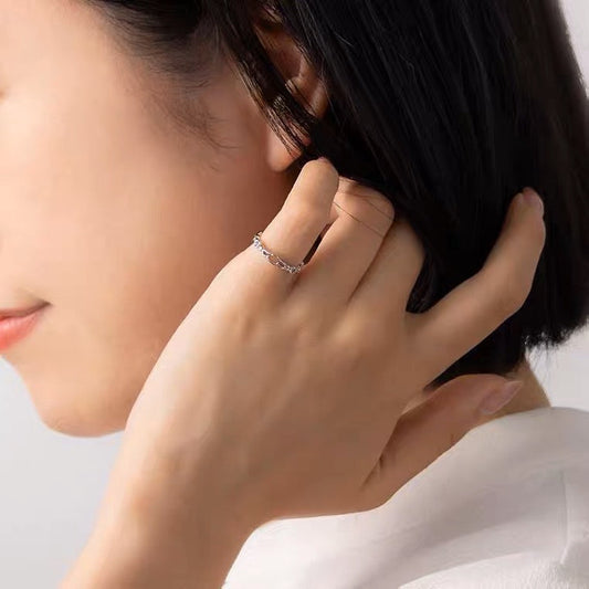 Sanrio Cinnamoroll with Blue Stone 925 Sterling Silver Ring with Ring Box KawaiiGiftLand