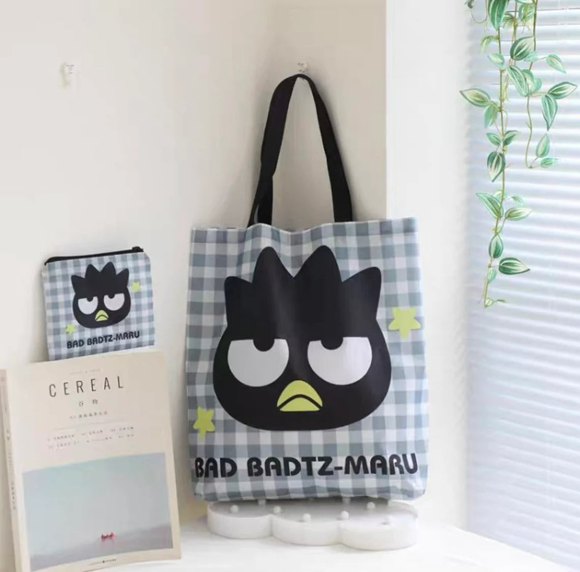 Tote Bag with Pouch Pocket Kuromi KeroKeroKeroppi Pochacco Bad Badtz Maru KawaiiGiftLand