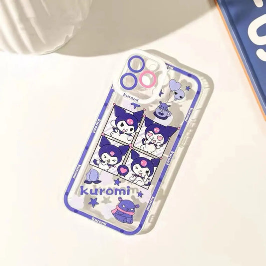 Japanese Cartoon Kuromi Comics iPhone Case 6 7 8 PLUS SE2 XS XR X 11 12 13 14 Pro Promax 12mini 13mini