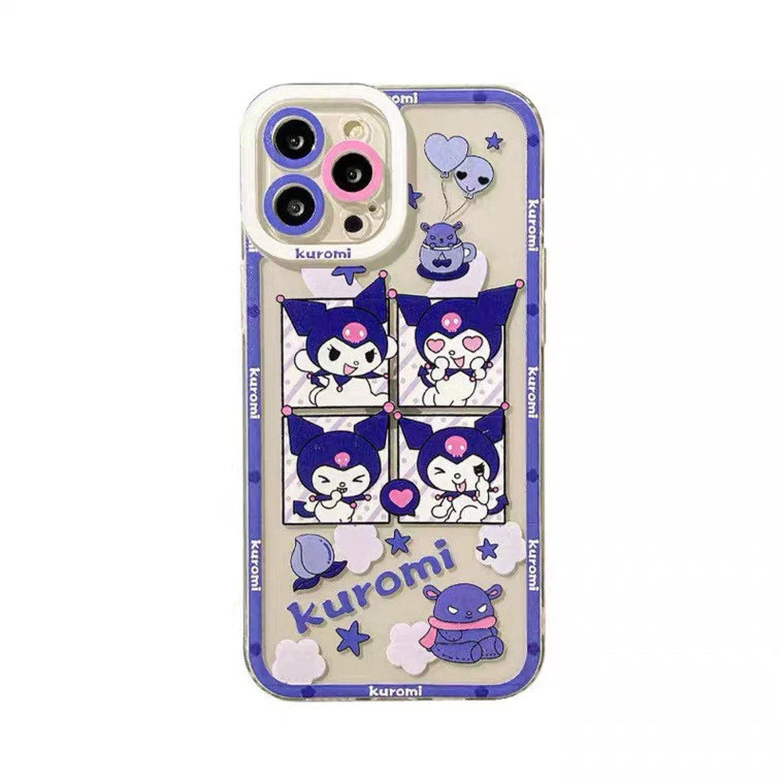 Japanese Cartoon KU Comics iPhone Case 6 7 8 PLUS SE2 XS XR X 11 12 13 14 15 16 Pro Promax 12mini 13mini KawaiiGiftLand