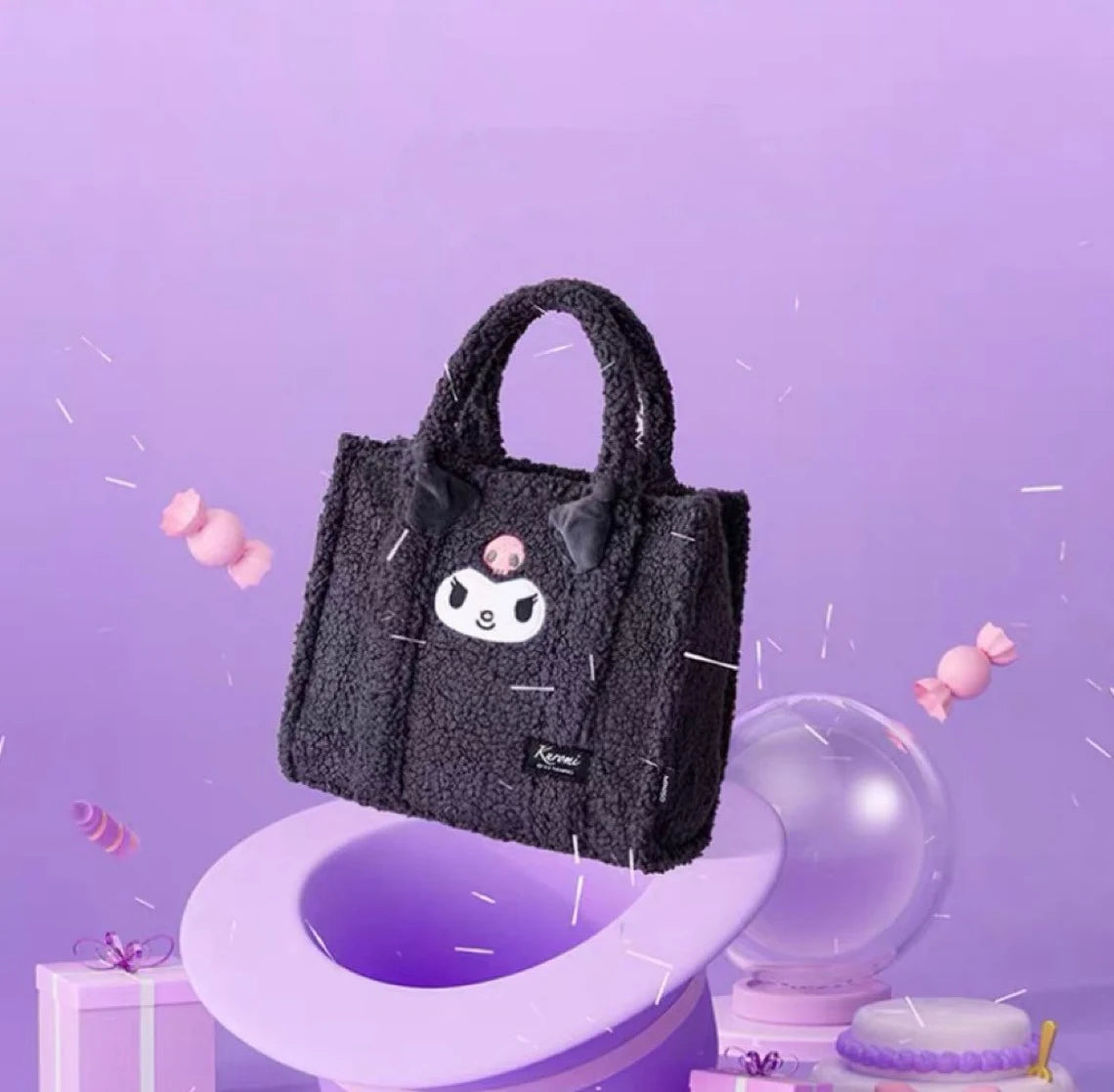 Sanrio Kuromi Lavender Lunch Bag