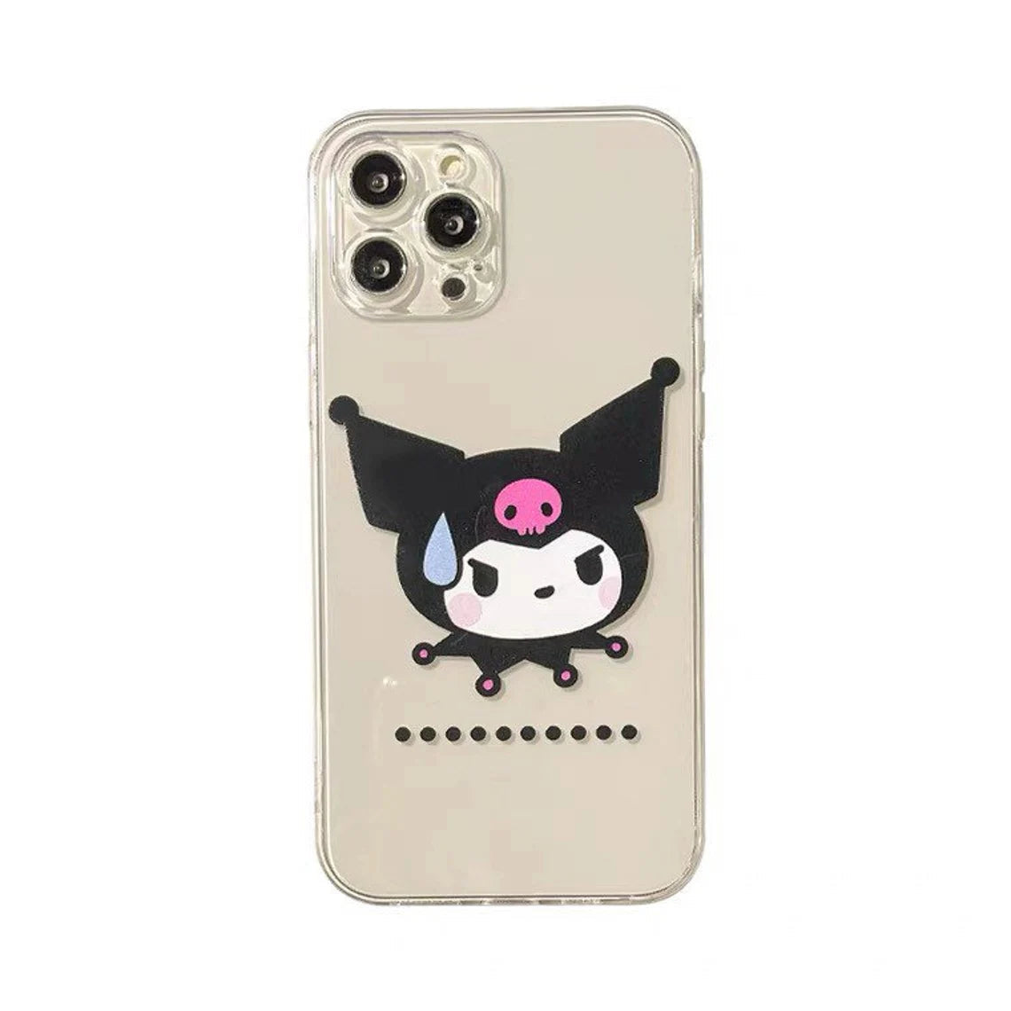 Japanese Cartoon KU Speechless iPhone Case 6 7 8 PLUS SE2 XS XR X 11 12 13 14 15 16 Pro Promax 12mini 13mini KawaiiGiftLand