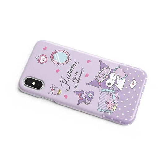 Japanese Cartoon KU Bedroom Pajamas iPhone Case XS XR X 11 12 13 14 15 16 Pro Promax KawaiiGiftLand