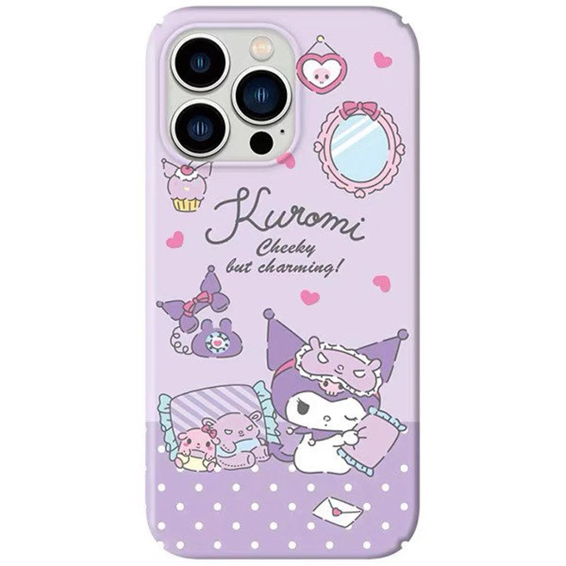 Japanese Cartoon KU Bedroom Pajamas iPhone Case XS XR X 11 12 13 14 15 16 Pro Promax KawaiiGiftLand