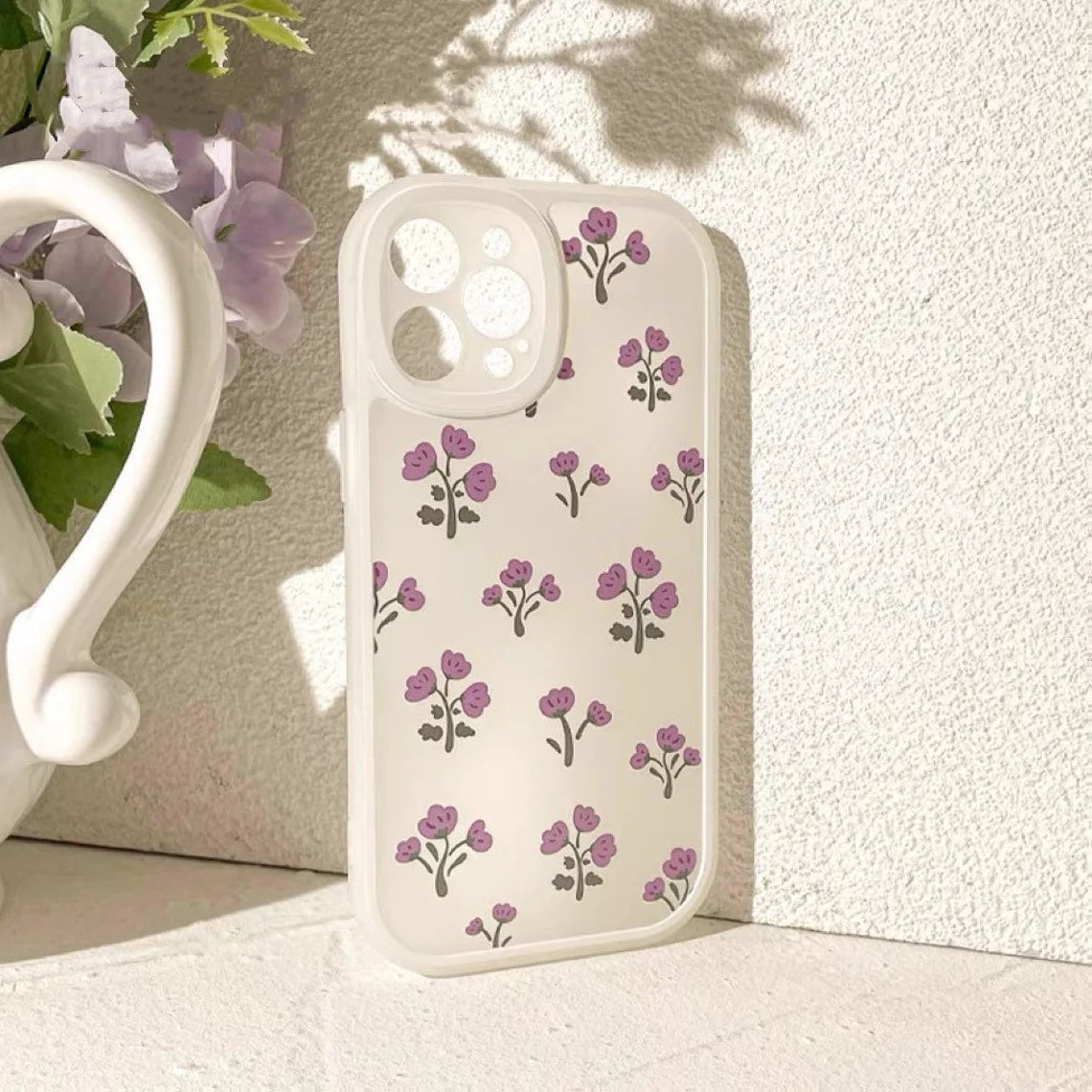 Little Purple Flower Floral Mori iPhone Case 6 7 8 PLUS SE2 XS XR X 11 12 13 14 Pro Promax 12mini 13mini KawaiiGiftLand