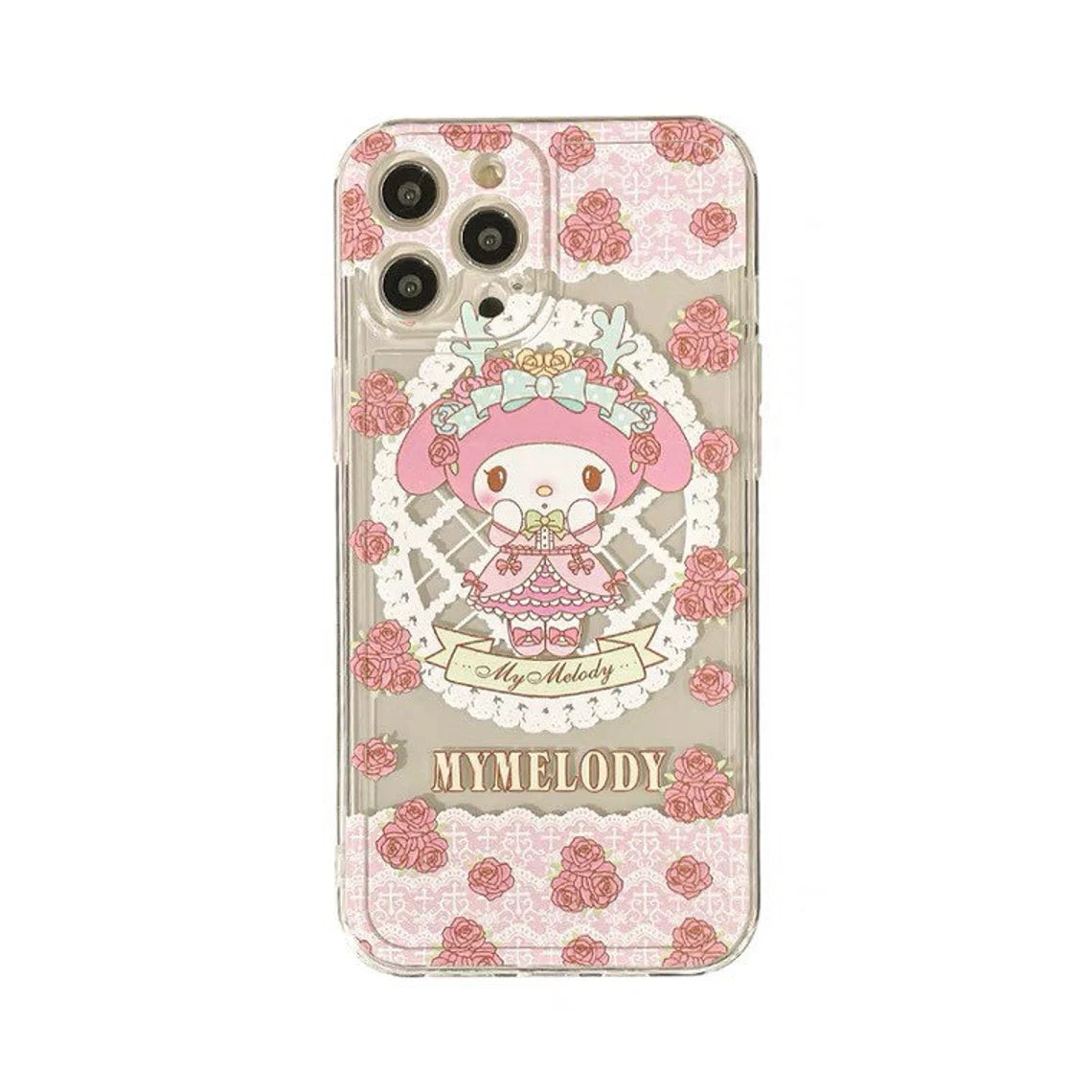 Japanese Cartoon Lolita My Melody iPhone Case 6 7 8 PLUS SE2 XS XR X 11 12 13 14 15 16 Pro Promax 12mini 13mini KawaiiGiftLand