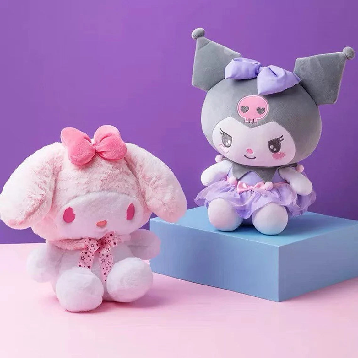 Sanrio Sakura Melody & Purple Dress Kuromi Plush Doll – KawaiiGiftLand
