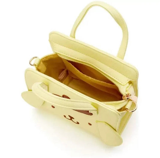 Sanrio Pompompurin Big Head Yellow Shoulder Bag Japan KawaiiGiftLand