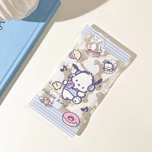 Japanese Cartoon PC Foodie King Snack Packing iPhone Case XS XR 11 12 13 14 Pro Promax KawaiiGiftLand