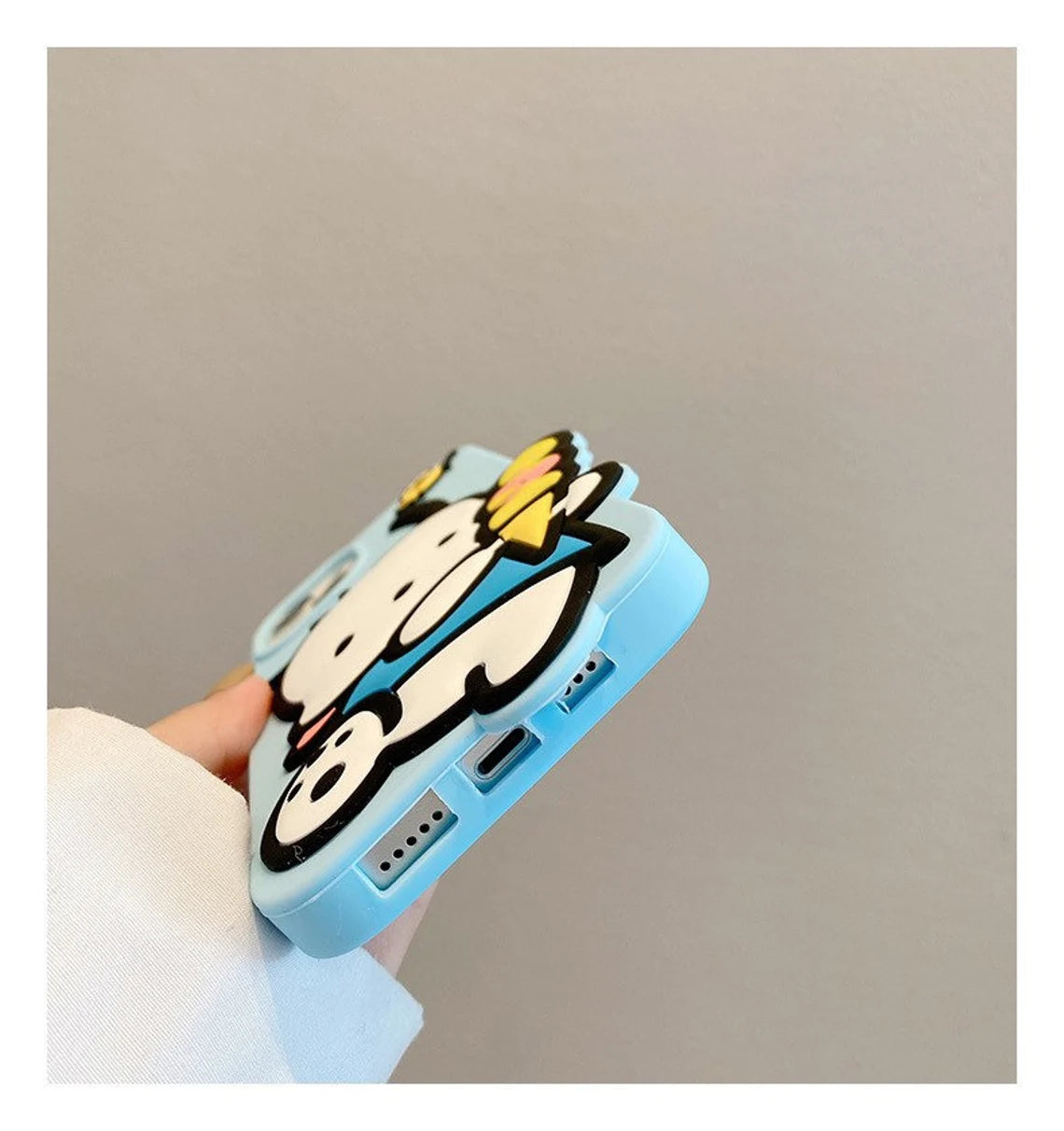 Japanese Cartoon PC with Ice Cream Blue Soft iPhone Case XS XR X 11 12 13 14 Pro Promax KawaiiGiftLand