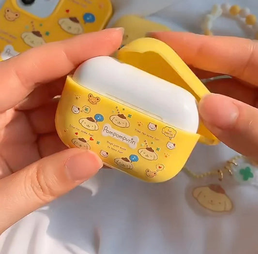 Japanese Cartoon PN with friends Yellow AirPods AirPodsPro AirPods3 Case KawaiiGiftLand