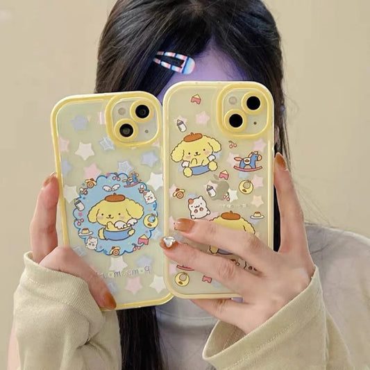 Japanese Cartoon PN Angel Baby Yellow Soft iPhone iPhone Case X XS 11 12 13 Pro Promax KawaiiGiftLand
