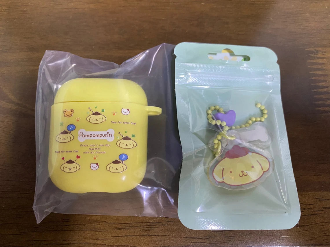 Japanese Cartoon PN with friends Yellow AirPods AirPodsPro AirPods3 Case KawaiiGiftLand