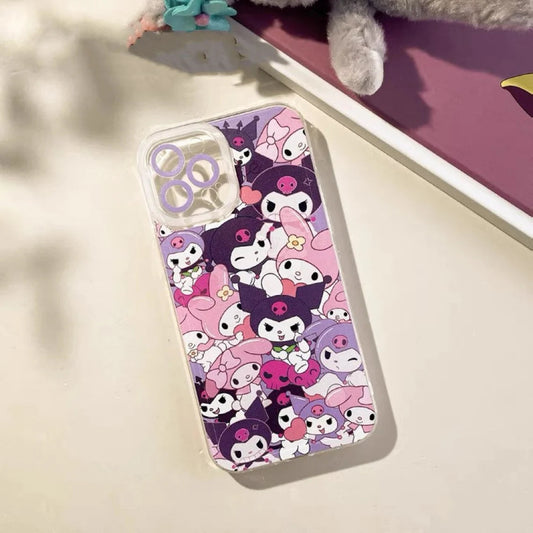 Japanese Cartoon Full MM KU iPhone Case 6 7 8 PLUS SE2 XS XR X 11 12 13 14 15 16 Pro Promax 12mini 13mini KawaiiGiftLand