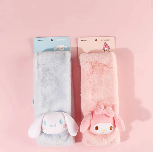 Sanrio My Melody Cinnamoroll Fluffy Scarf Winter Accessories KawaiiGiftLand