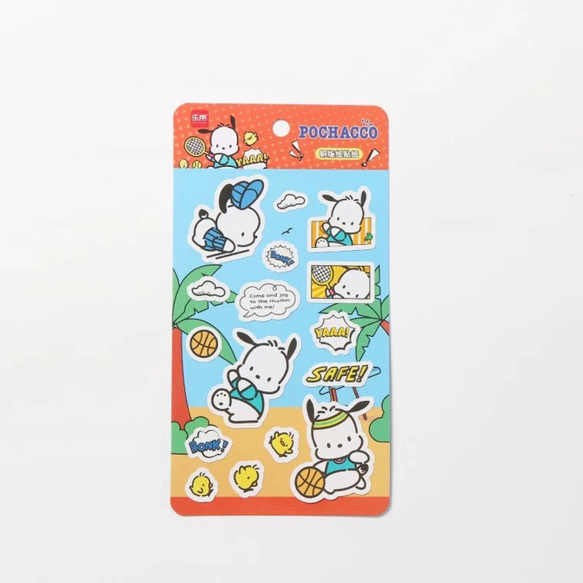Sanrio Comics Style Hello Kitty Kuromi Pochacco Cinnamoroll Coated Paper Stickers KawaiiGiftLand