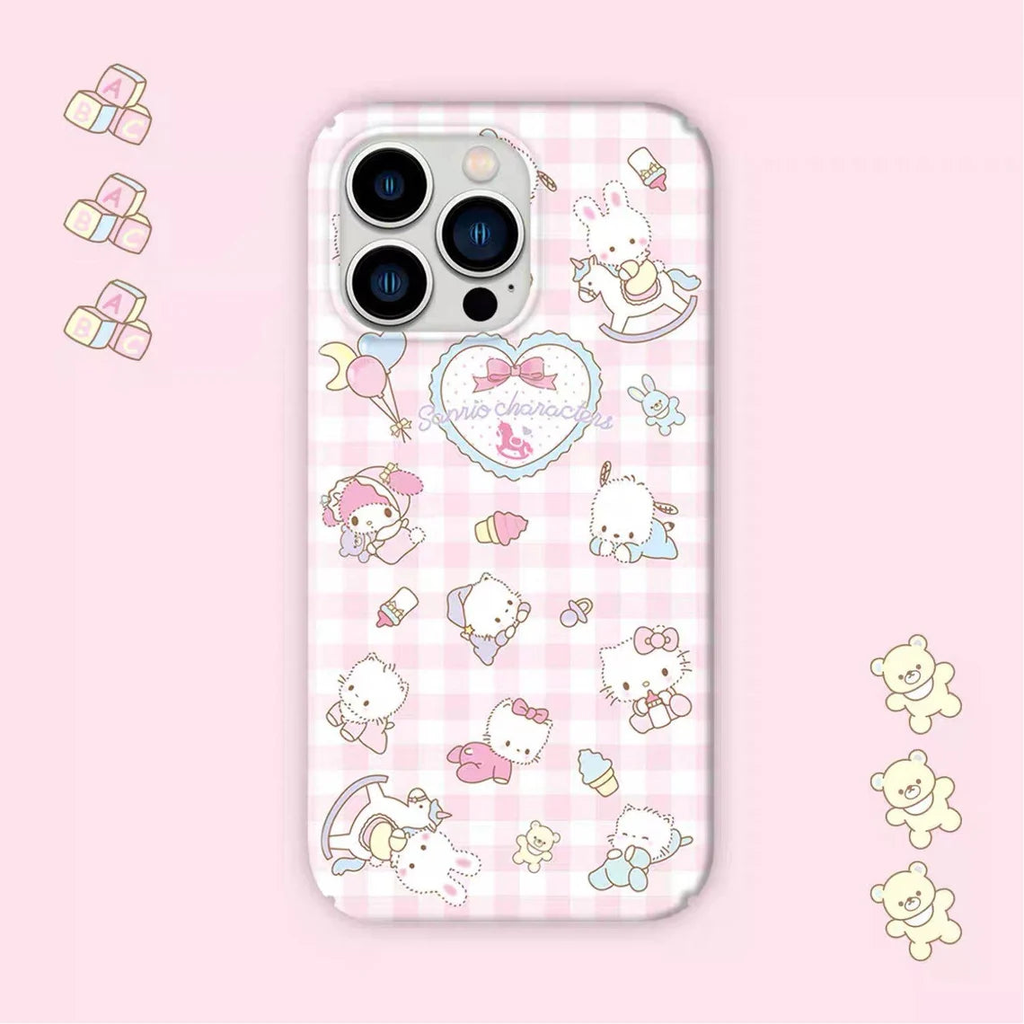 Baby MM Kittens PC Cherry Chums iPhone Case PLUS XS XR X 11 12 13 14 15 16 Pro Promax KawaiiGiftLand