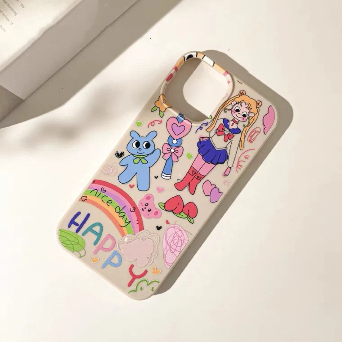 Hand Drawing Sailormoon Sailor Moon iPhone Case 6 7 8 PLUS SE2 XS XR X 11 12 13 14 15 16 Pro Promax 12mini 13mini KawaiiGiftLand