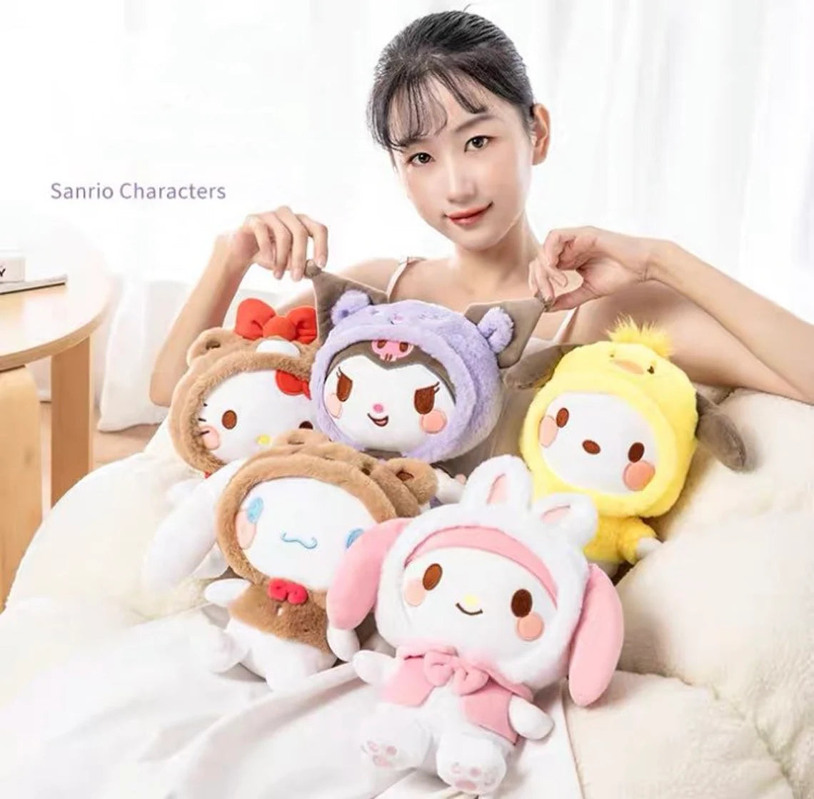 Sanrio Unicorn Party Dress My Melody Kuromi Cinnamoroll Plush Doll –  KawaiiGiftLand