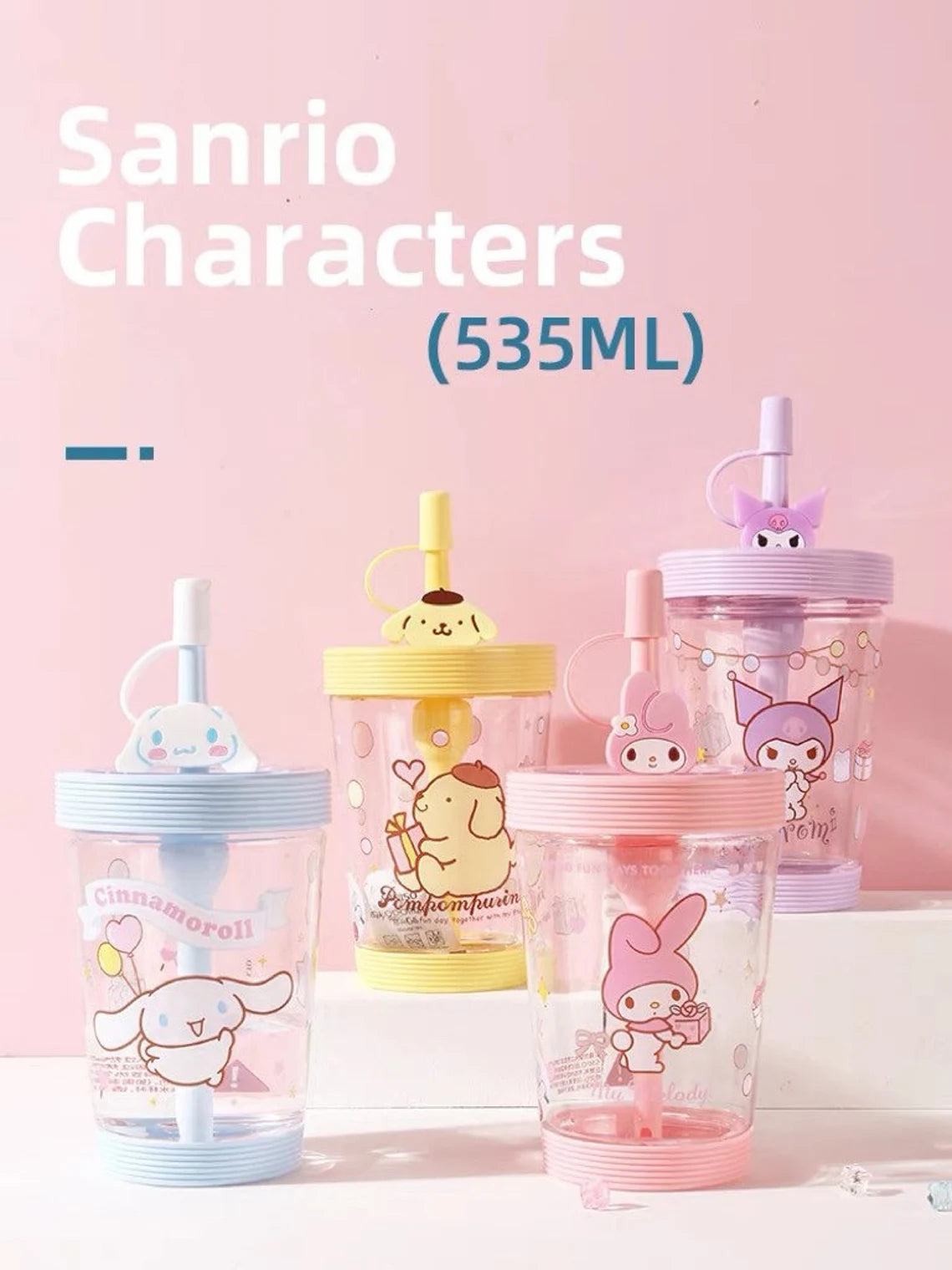 Sanrio Water Bottle with Strap