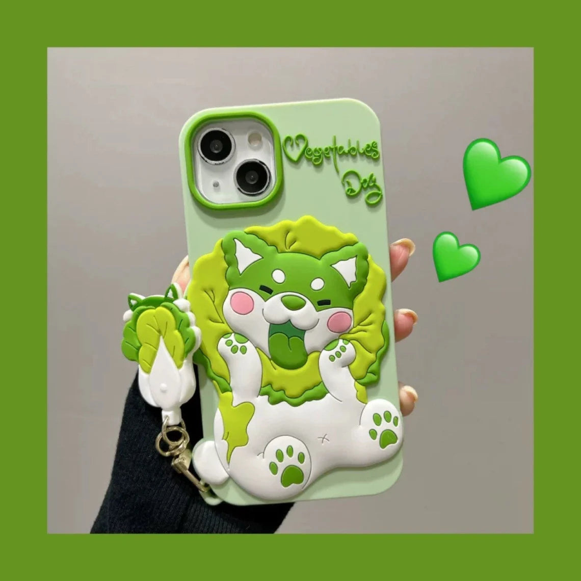 Japanese Cartoon Anime Vegetables Dog Green Soft iPhone Case XS XR X 1 –  KawaiiGiftLand