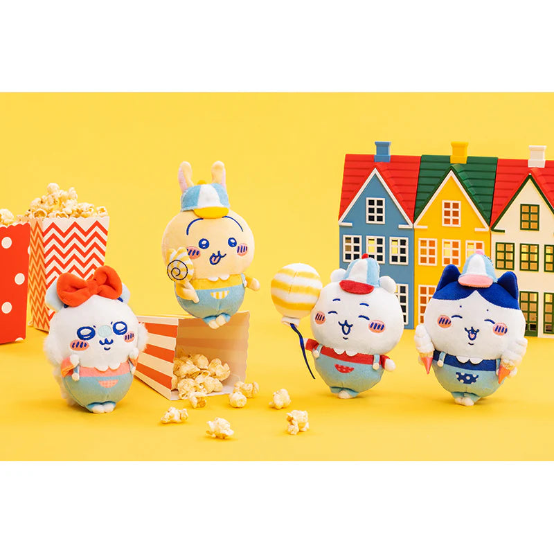 Japan ChiiKawa Amusement Park Series | ChiiKawa Hachiware Usagi Momonga - Mini Plush Doll keychain