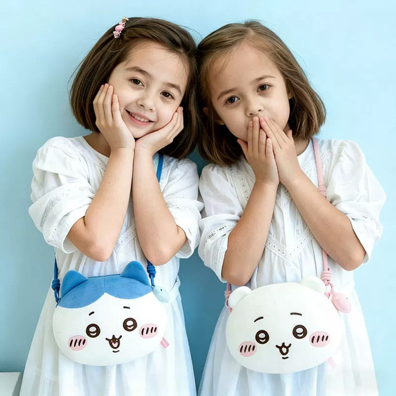 ChiiKawa X Miniso Plush Big Head Shouder Bag | ChiiKawa Hachiware Usagi - Kawaii items