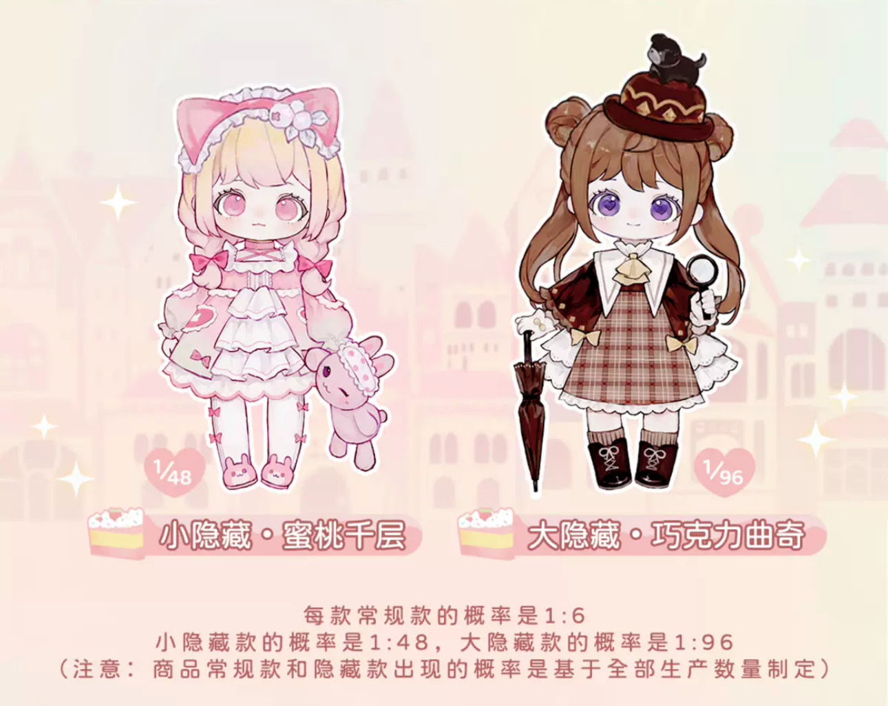 Simon Toys Liroro Sweets Shop | Lolita Style Sweets Figure Doll - Collectible Toys Mystery Blind Box