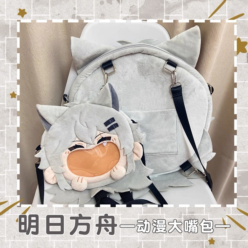 Game Characters Arknights | Lappland the Decadenza with Cat Ear Plush Cute Icon Itabag Backpack and Crossbody Bag - Cute Kawaii Item