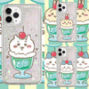ちいかわ アイスクリーム カップ スマホケース | ちいかわ ハチワレ うさぎ グリッター 流砂 Samsung Galaxy S26 S25 S24 S23 S22 S21 FE Ultra Edge
