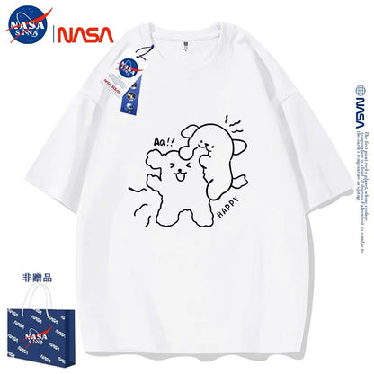 Cute Cartoon Doggie Maltese Puppy Style T-Shirt Series | Sweet Couple Part1 - Kawaii Fashion Items for Child & Adult Matching outfits for Parents and Children