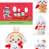 ChiiKawa X Miniso White Christmas Series | ChiiKawa Hachiware Usagi Momonga Christmas Style Computer Screen Monitor Desktop Plush Doll - Kawaii Items Room Decoration doll